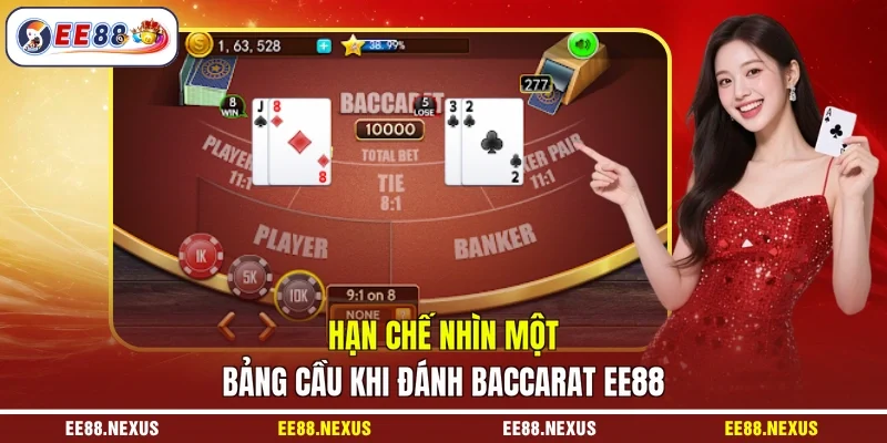 Hạn chế nhìn một bảng cầu khi đánh baccarat EE88