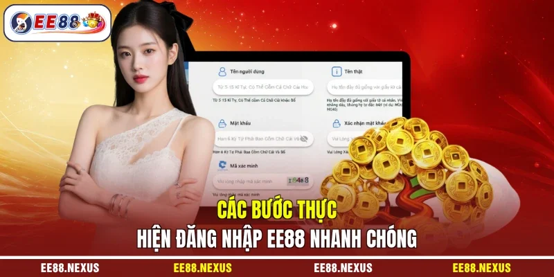 Các bước thực hiện đăng nhập EE88 nhanh chóng